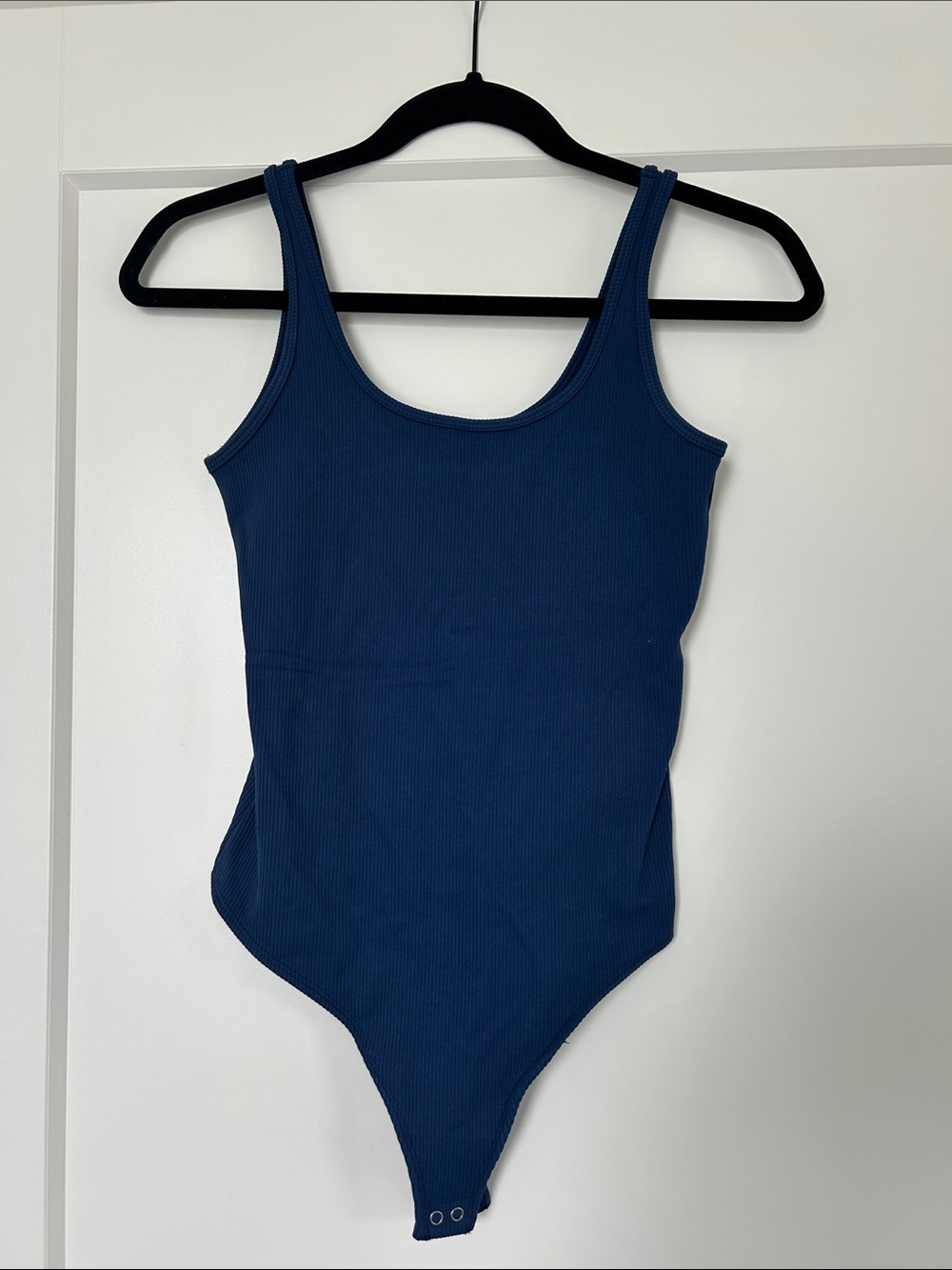 Abercrombie & Fitch Deep Blue Ribbed Tank Bodysuit